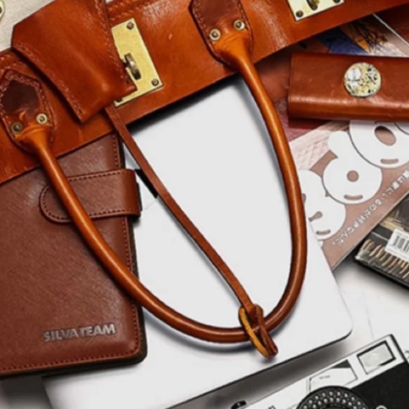 Atorie Canvas Leather Top-Handle Bag med NWT - Picture 13 of 13